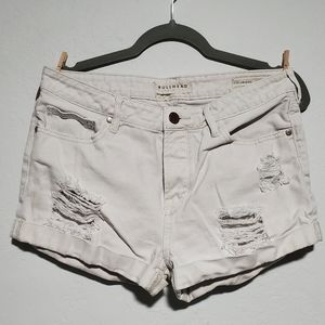 Bullhead white denim shorts